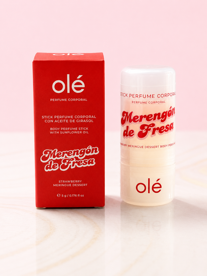 Jelly perfume en stick merengue de fresas