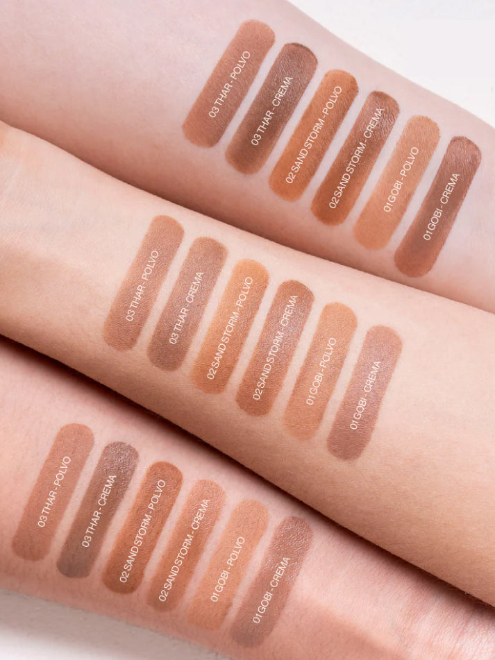 Duo de bronzer en crema y compacto allure
