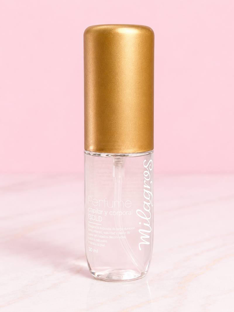 Mini perfume pequeño gold