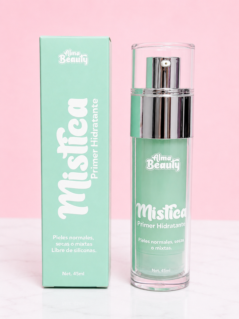 Primer mística verde para pieles mixtas