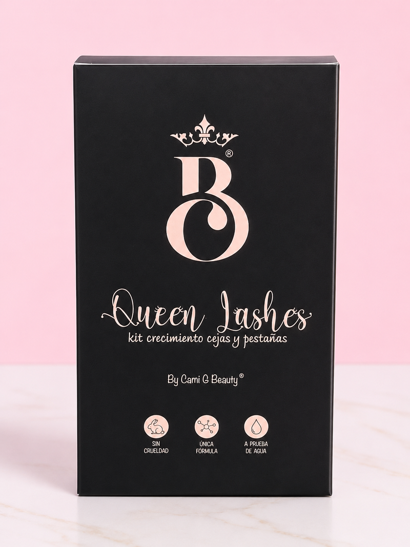 Kit tratamiento de cejas y pestañas + pestañina queen lashes