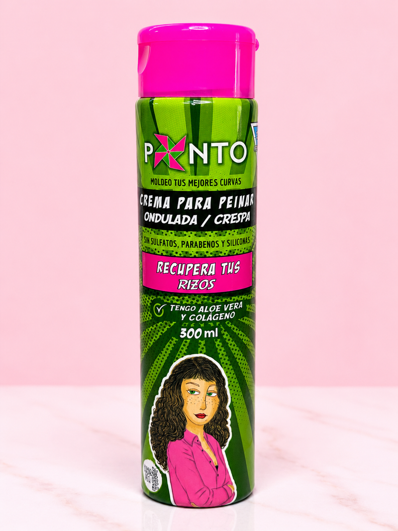 Crema de peinar ondulada/crespas x300 ml