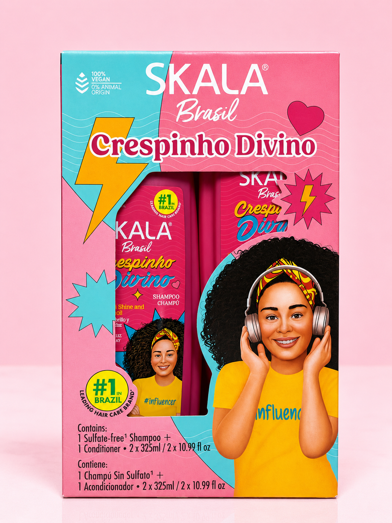Kit shampoo + acondicionador crespinho divino kids