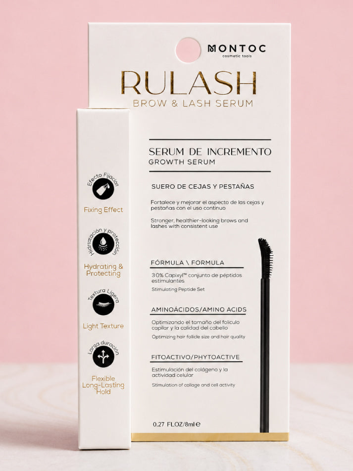 Serum de crecimiento de cejas y pestañas rulash brow and lash serum