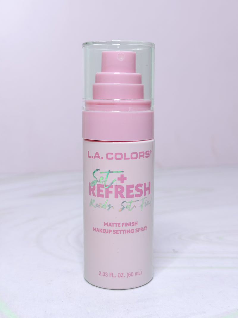 Fijador matte set + refresh spray