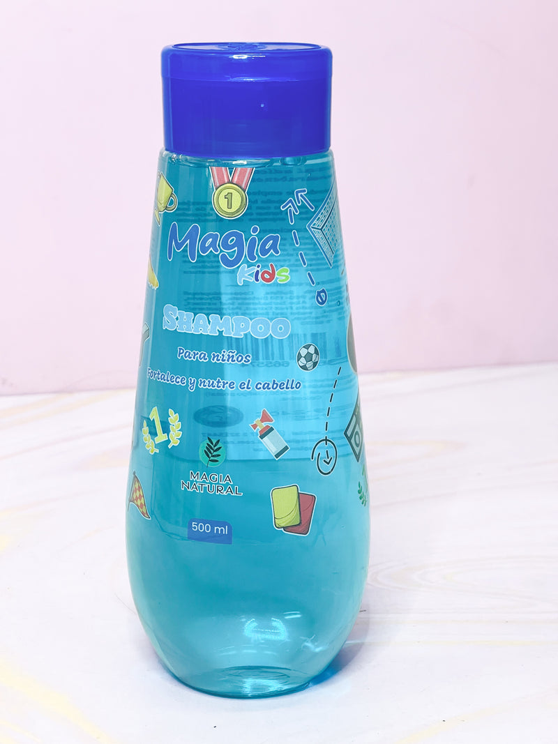Shampoo para niños azul
