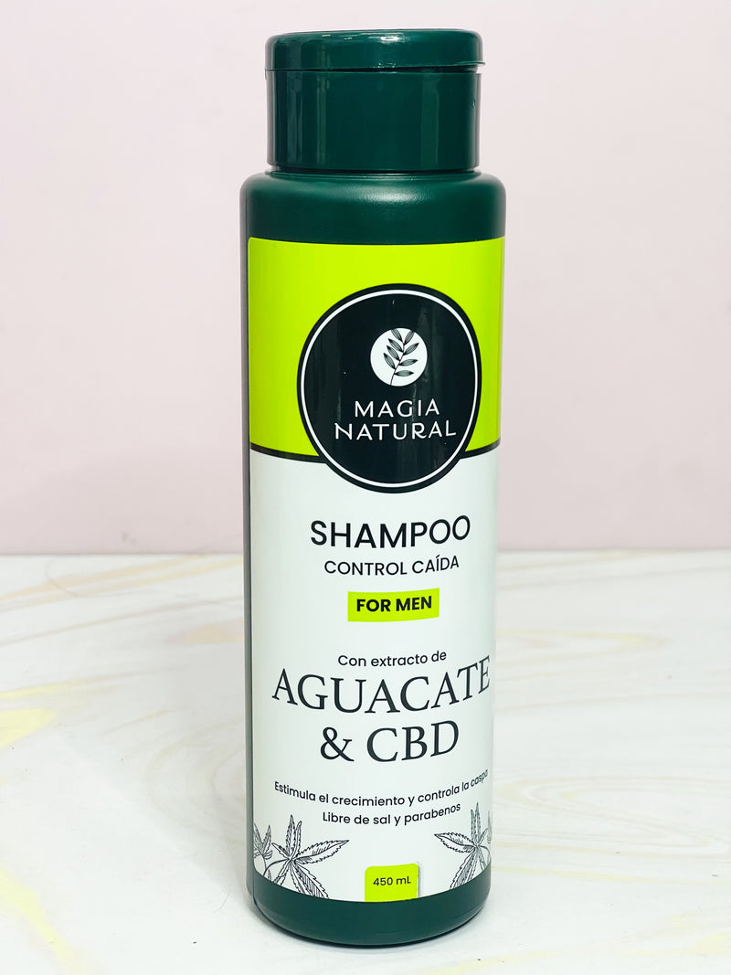 Shampoo aguacate y cbd para hombre