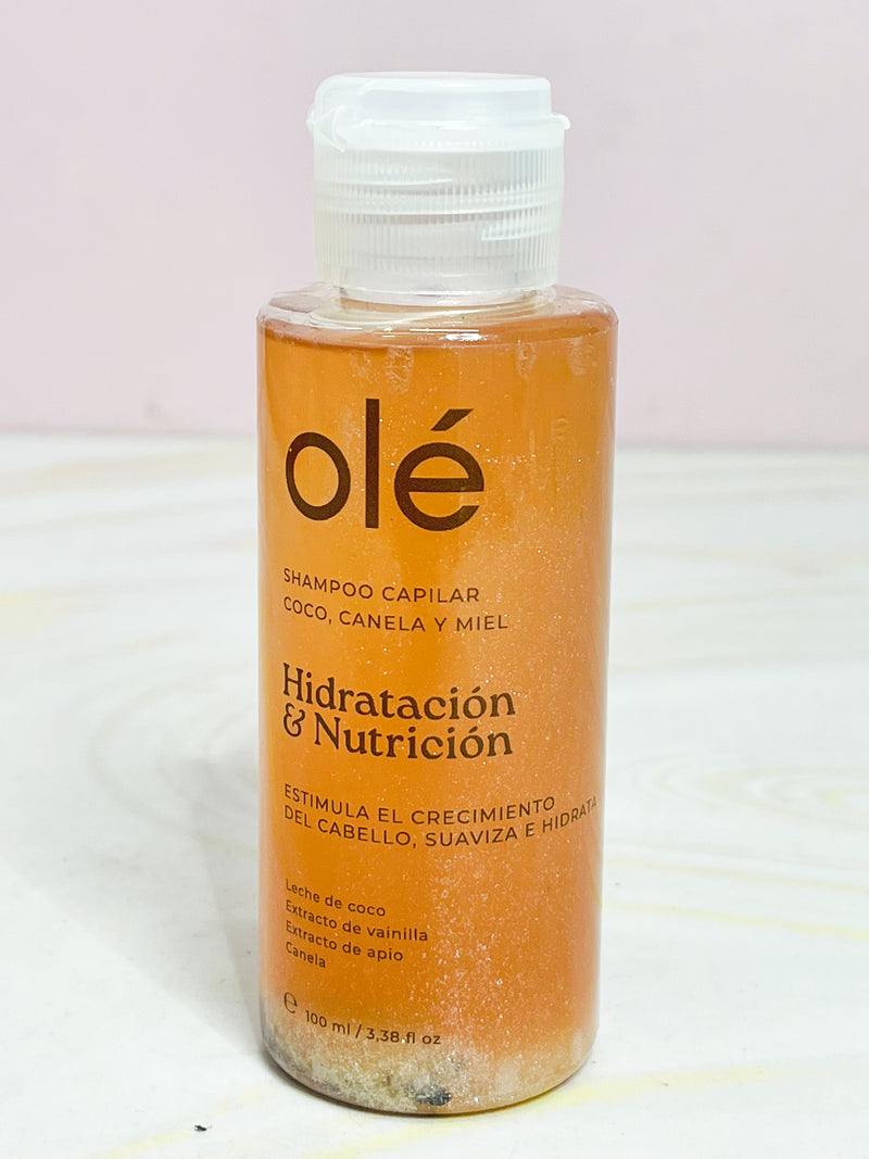 Mini shampoo coco, canela y miel