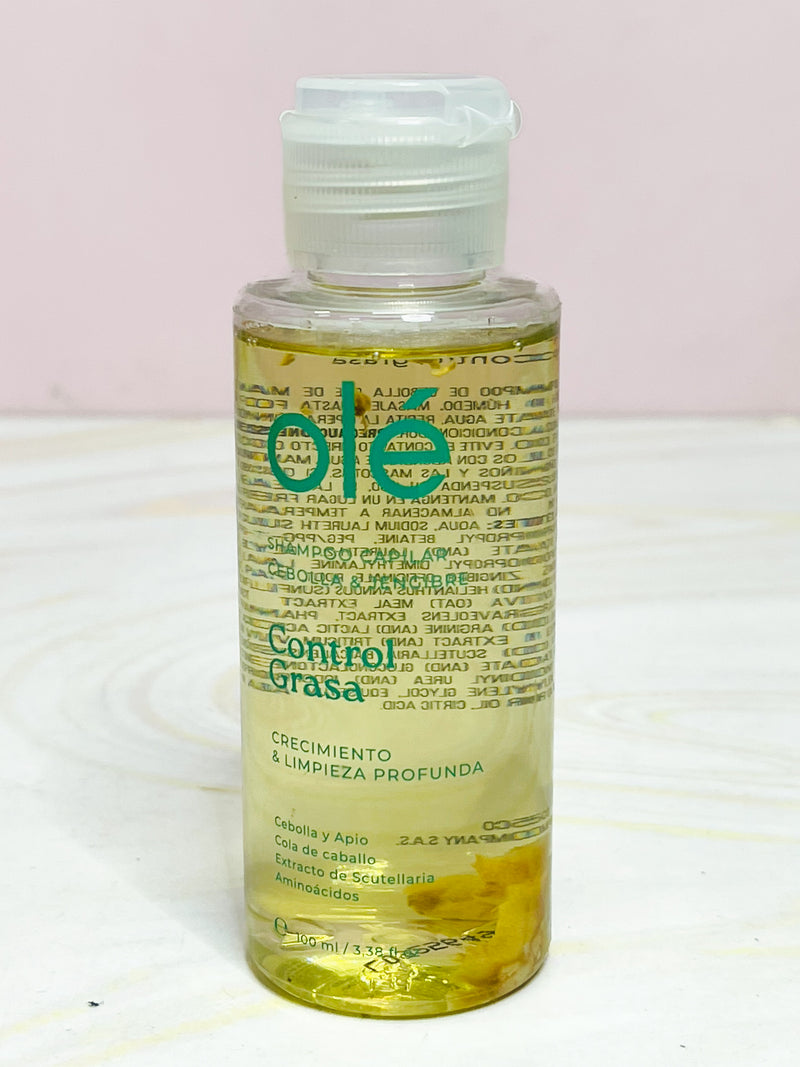 Mini shampoo antigrasa de cebolla y jengibre
