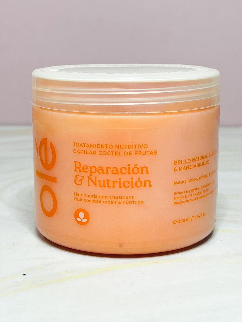 Tratamiento reparación y nutrición cóctel de frutas