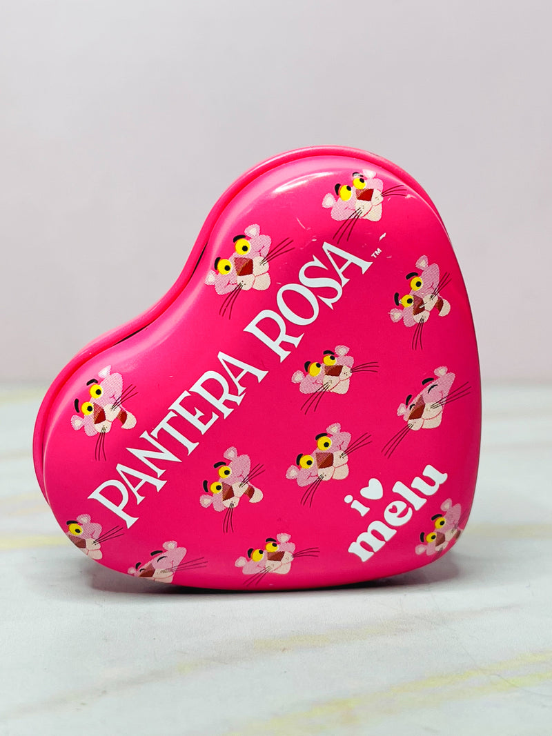 Lip balm de corazón frutos rojos pantera rosa melu
