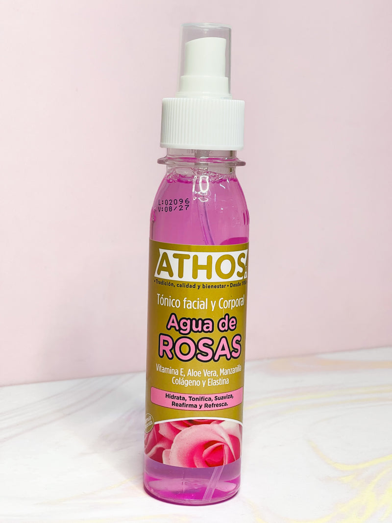 Agua de rosas pequeña 120 mlx