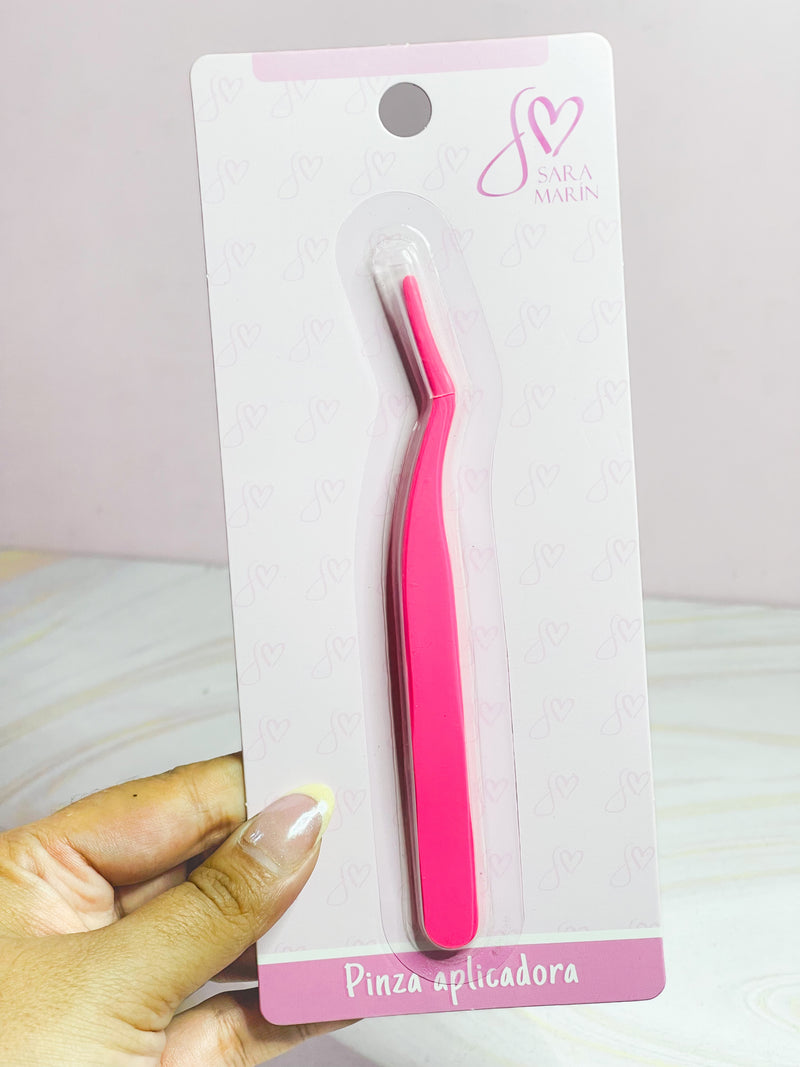 Pinza para pestañas punto a punto