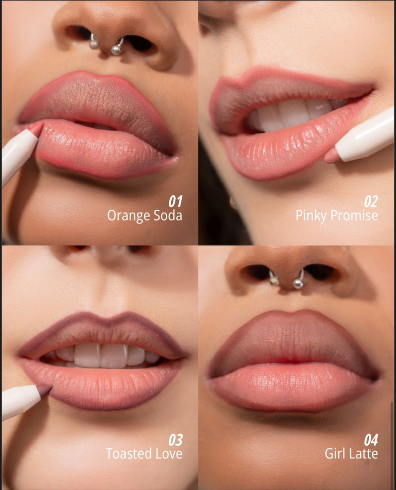 Delineador de labios kiss definition ani-k - 1 orange soda