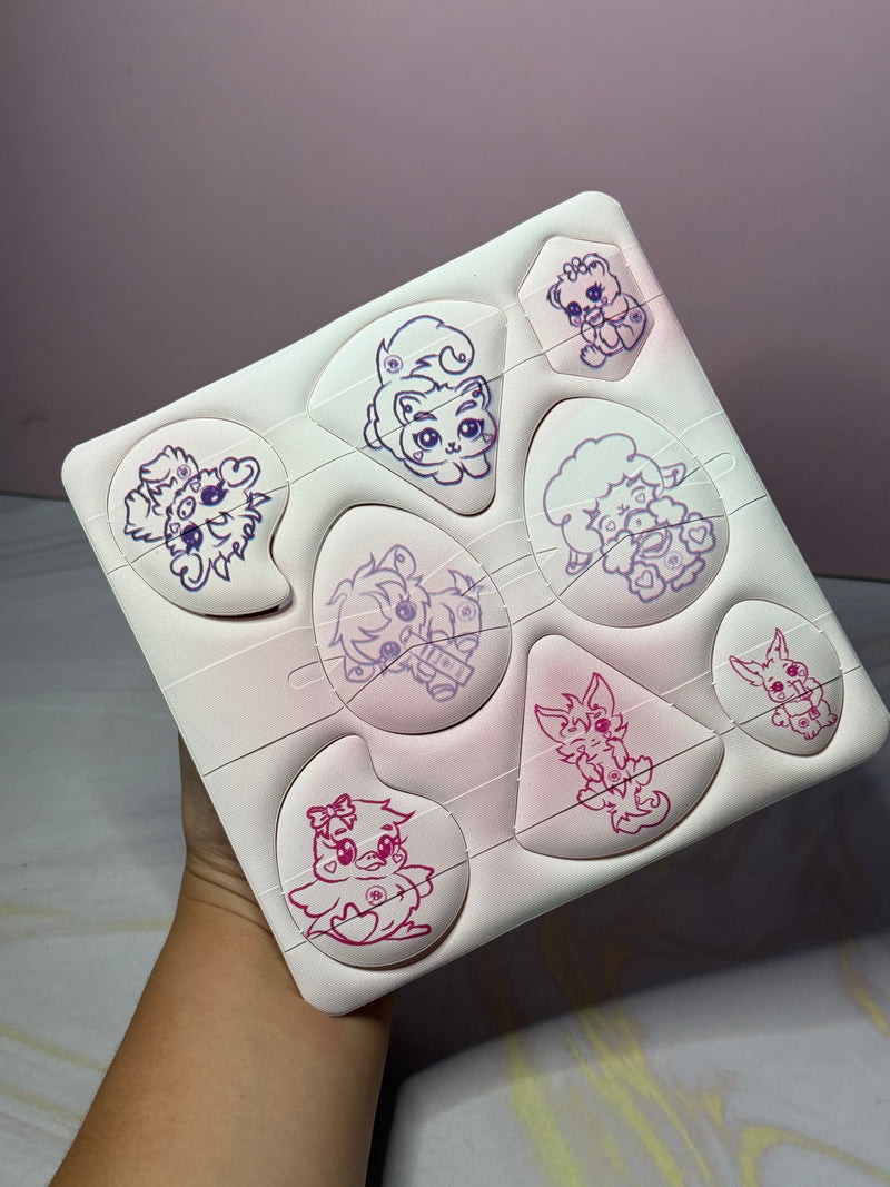 Bloom borlas animalitos puff x8