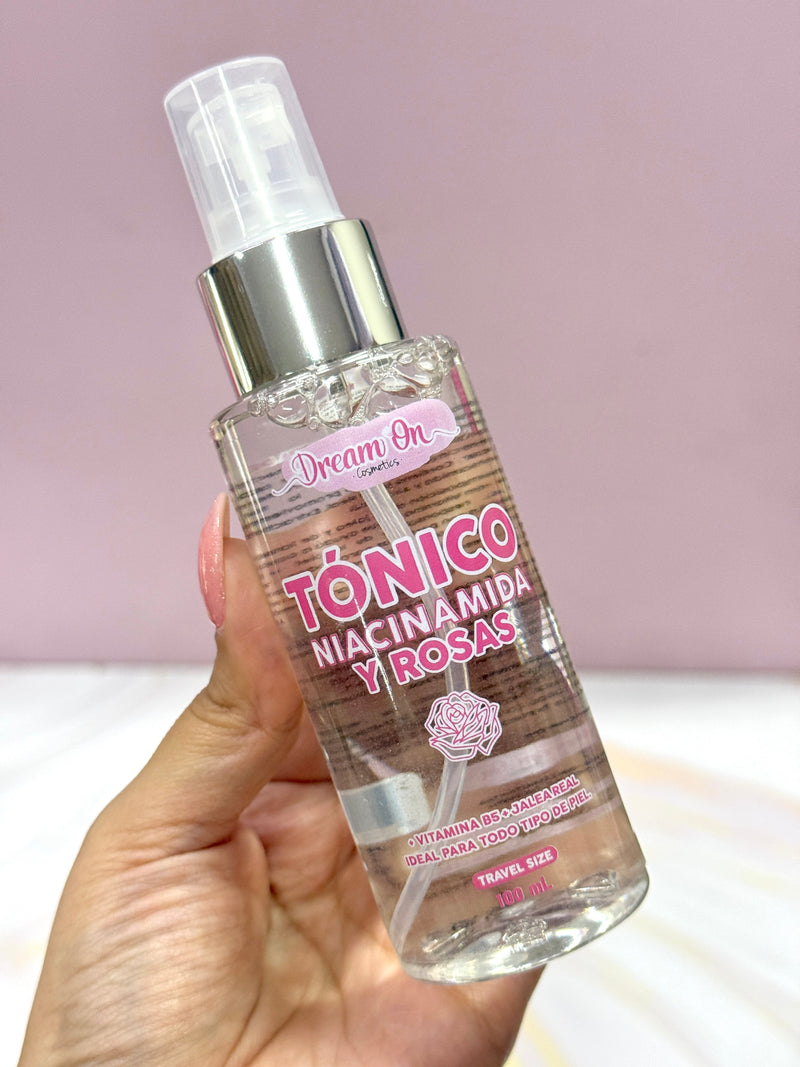 Tónico niacinamida y rosas viajero 100 ml cosmetics
