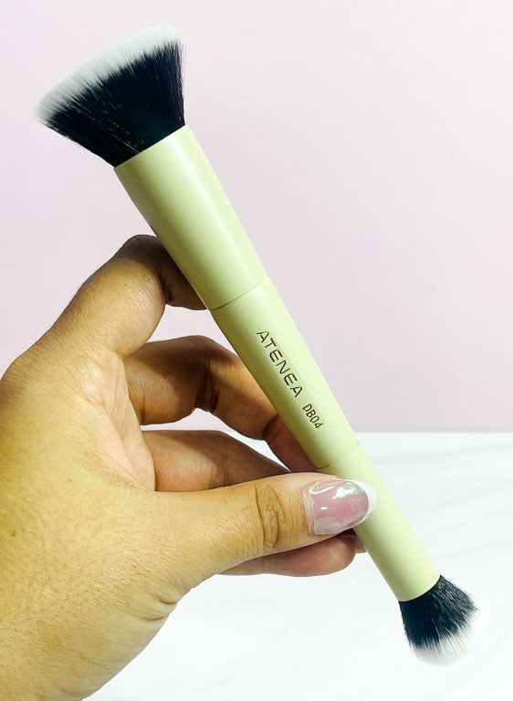 Brocha duo glam para base/corrector