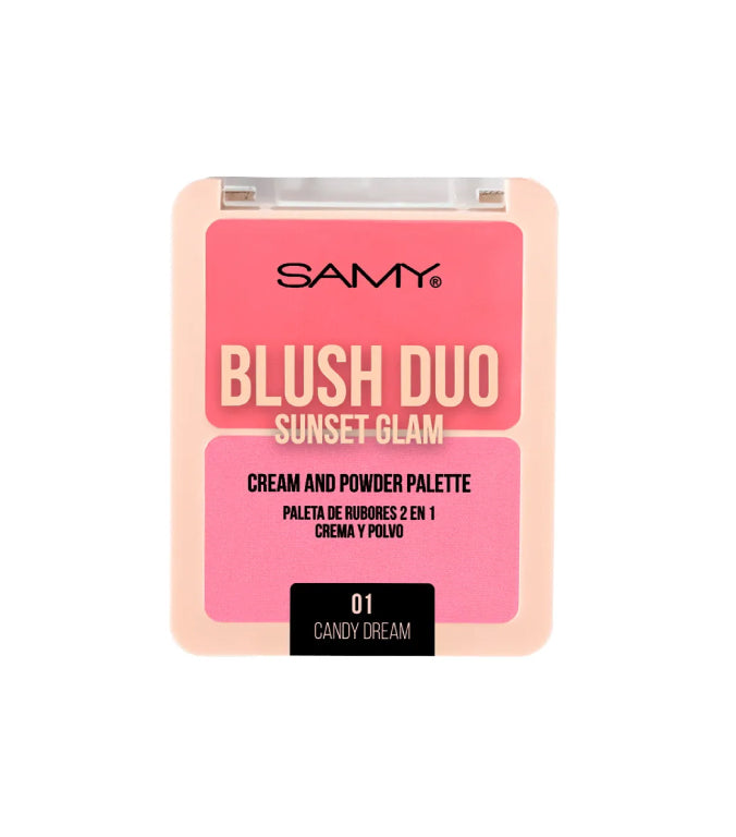 Rubor 2 en 1 sunset glam - 1 candy cream
