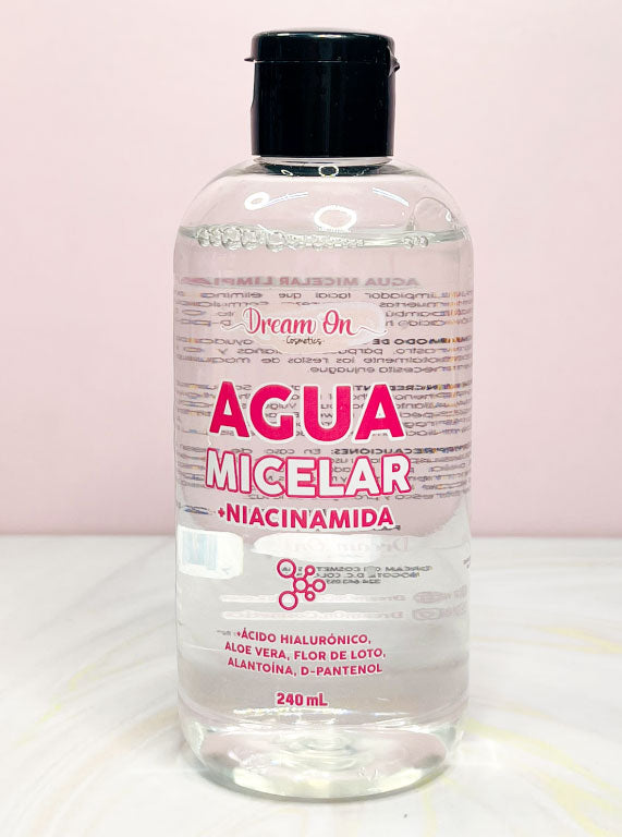 Agua micelar con ácido hialurónico 240 ml cosmetics