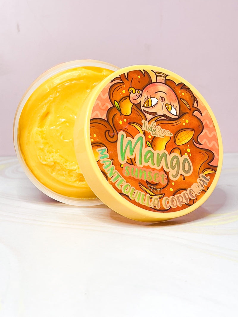 Mantequilla nube rosa - Mango sunset