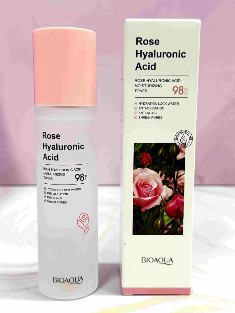 Tónico de rosas y ácido hialurónico