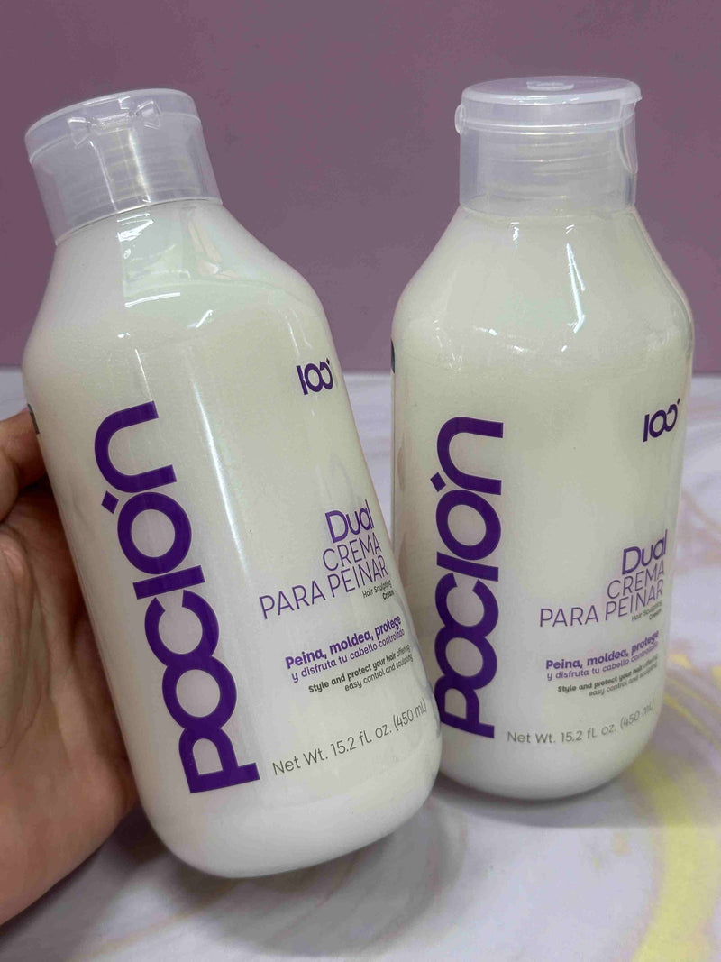 Dual crema para peinar