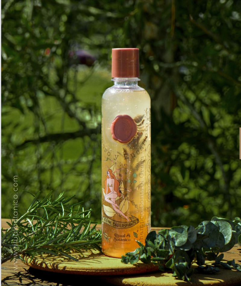 Shampoo control grasa con romero y eucalipto