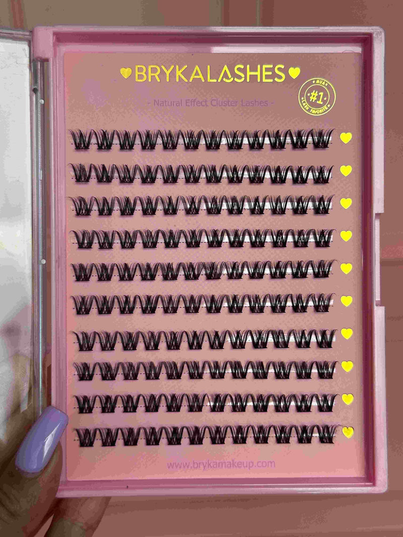 Pestañas effect cluster brykalashes - 8 mm