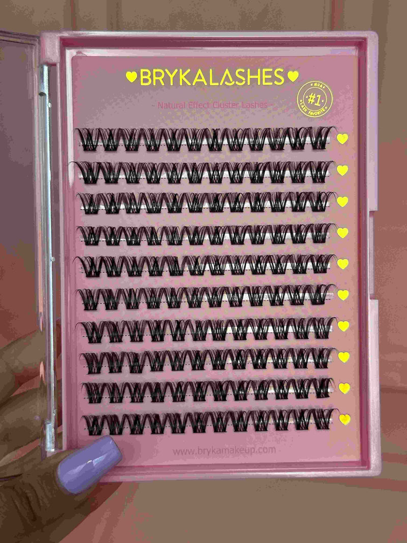 Pestañas effect cluster brykalashes - 12 mm