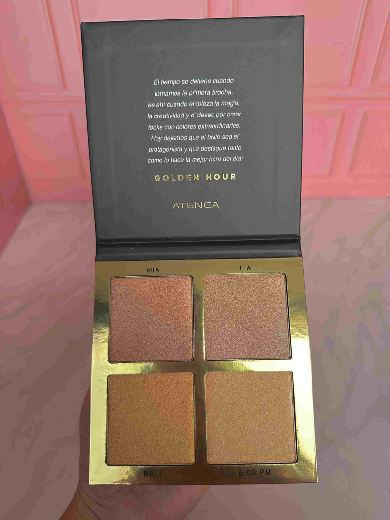Paleta de iluminadores golden hour