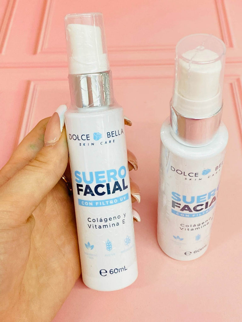 Suero facial con filtro solar